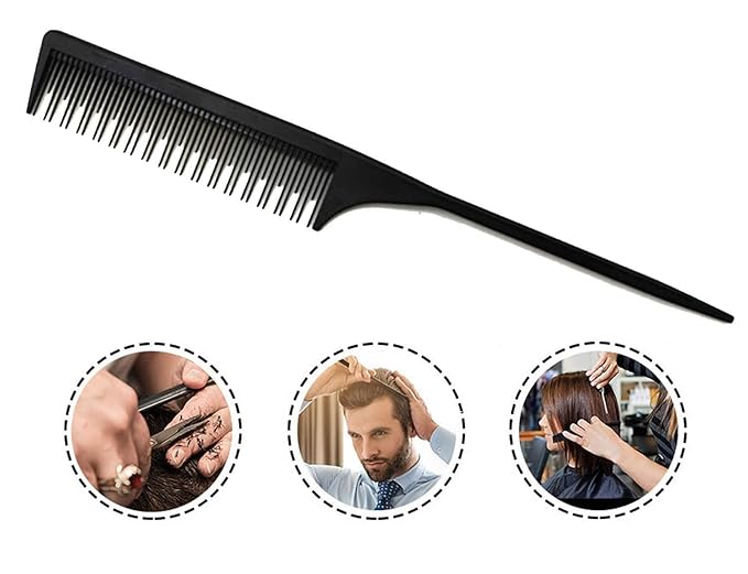3 Teasing Comb, Tail Comb for Root Teasing for Thin, Add Volume Fine and Normal Hair Types, Hair Comb For Women And Men, 8.75 Inches