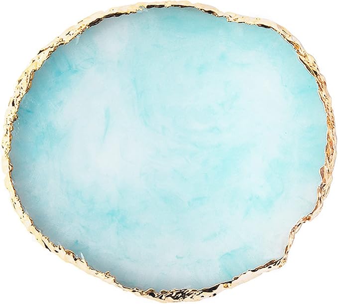 1 Piece Nail Art Palette Nail Polish Palette Mixing Palette Makeup Plate Nail Plates for Nail Art Nail Tip Holder Nail Art Display (1 Blue)