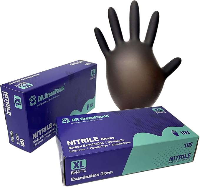 Nitrile Food Safe Disposable Exam Gloves Latex Free Powder Free Non-Sterile Cooking Cleaning 3 Mil