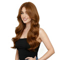 Moresoo Seamless Copper Clip in Hair Extensions Real Human Hair Long Human Hair Clip in Extensions 20 inch Long for Women Copper Brown Easy to Blend Pure Skin Invisible Remy 120g 7pieces