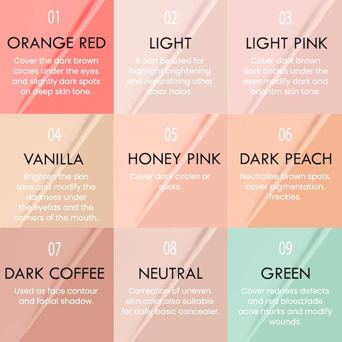 Kaely 2Pcs PROFESSIONAL MAKEUP Correcting Concealer Stick,Medium Coverage Concealer Crayon,under Eye Brightener Concealer for Dark Circles,corrector de ojeras,Lightweight,Vegan,07 DARK COFFEE