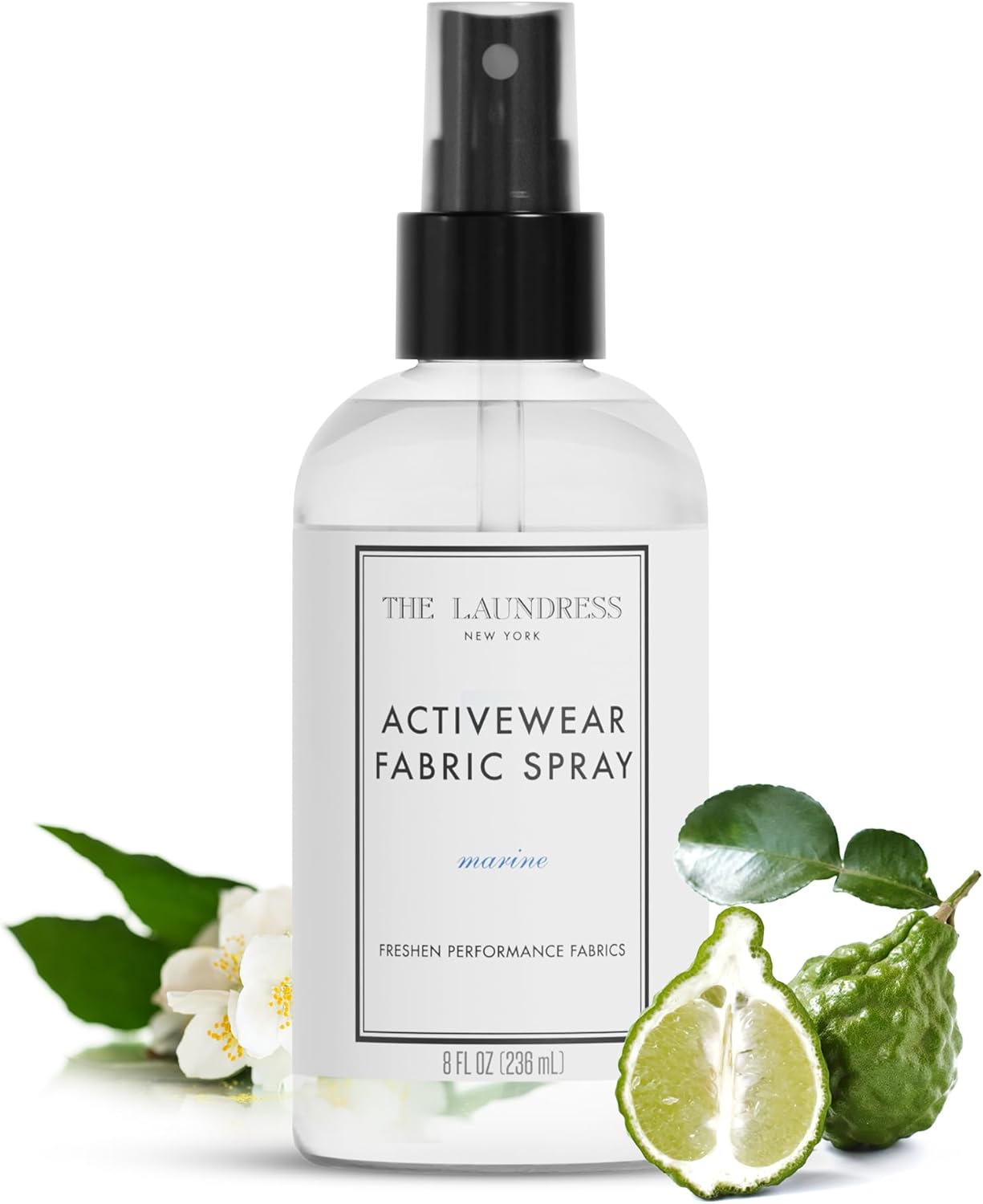 The Laundress Activewear Fabric Refresher Spray, 8 Oz, Marine Fragrance, Bright, Energetic, Odor Freshener for Performance Gear, Towels, Tote Bags, Sneakers & Yoga Mats, 48 Hours* Fragrance