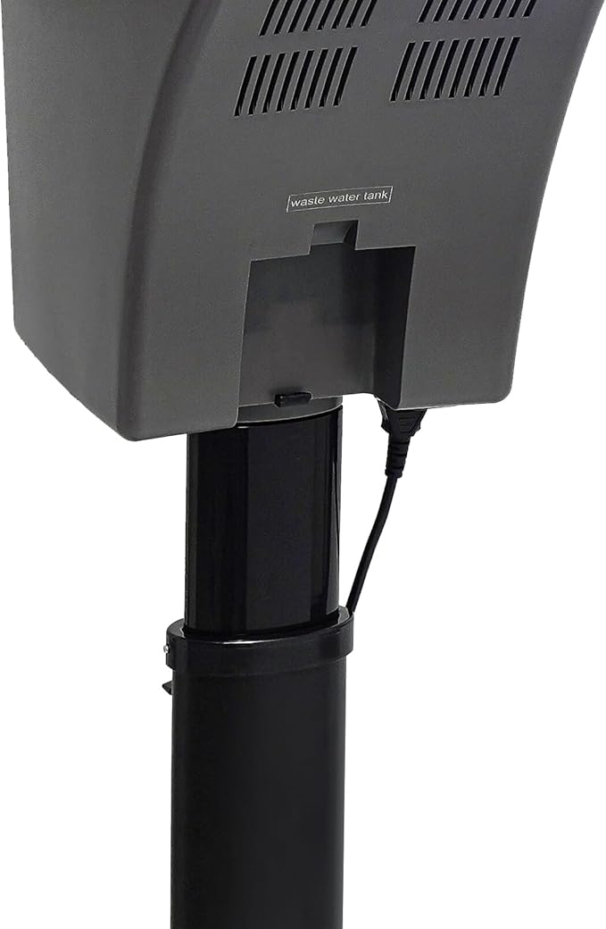 Professional Standing Hair Steamer 700W, Multi-Function Household Hair Salon Steamer with Hair Care Hood, 50-58.66in Adjustable Height, 7-Color Light for for Home, Beauty Salon Spa Equipment (Black)