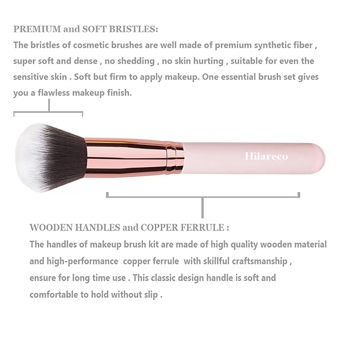PHOERA Foundation, Full Coverage Foundation, PHOERA Primer, PHOERA Powder, PHOERA Makeup Set, Kabuki Makeup Brushes Foundation Brush Powder Brush,2 Pcs Makeup Sponge (103 Warm peach+104 Buff Beige)