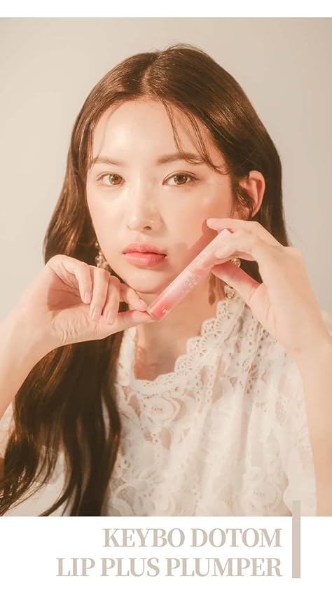 keybo Lip Plumper Dotom Lip Plus 16 Colors, 3 Steps Extreme Plumping Clear Lip Gloss by Essence Lip Care Oil & 16 Color Tints from Korean Makeup (07. Autumn Rose)