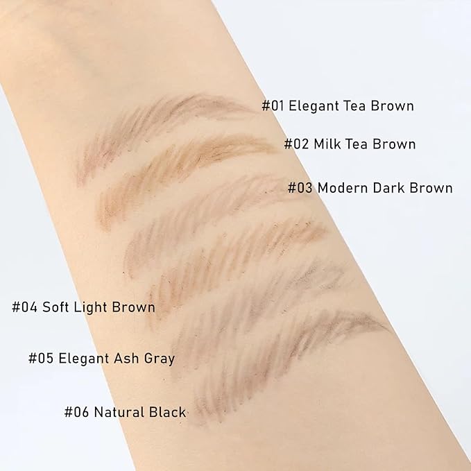 Eyebrow Pencils for Women,1Pack Micro Eyebrow Pencil Waterproof Smudgeproof,Ultra-Precise Tip Long-Lasting Brow Pencils for Natural Looking Eyebrows,Built-In Spoolie Brush,01 Elegant Tea Brown.