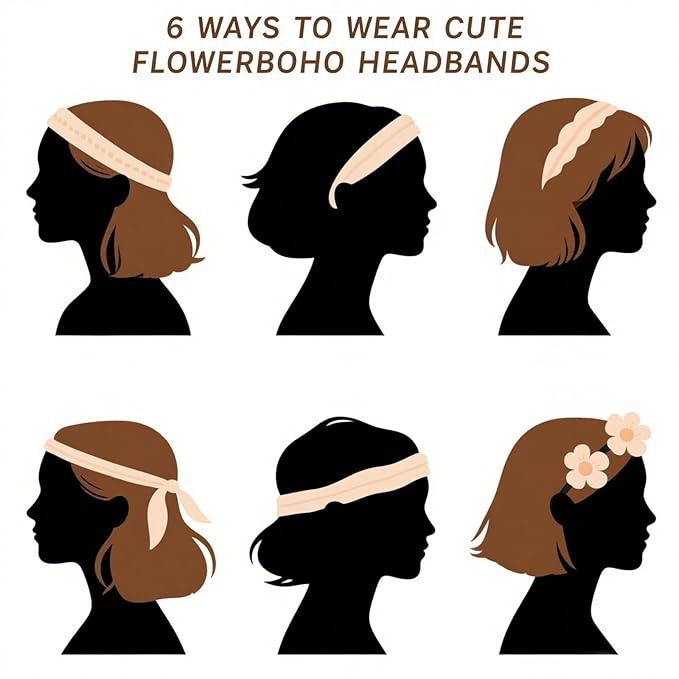 Soft skin-friendly anti-sweat anti-slip bandanna headband for women (G-6)