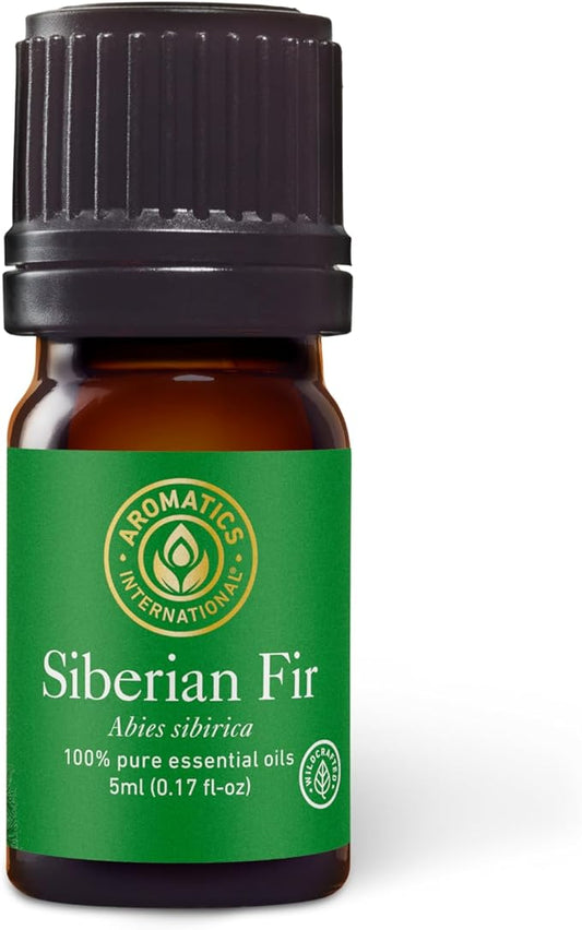 Aromatics International Premium Organic Siberian Fir Essential Oil 5ml | 100% Pure Essential Oil for Diffusion & Aromatherapy