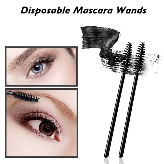 2 Styles Professional Makeup Palette with Spatula and 150 PCS Makeup Brush Kit, SourceTon Cosmetic Palette (5.9”x 3.9”) & Makeup Applicators (Mascara Wands, Lipstick Applicators, Fine Eyeliner Brush)