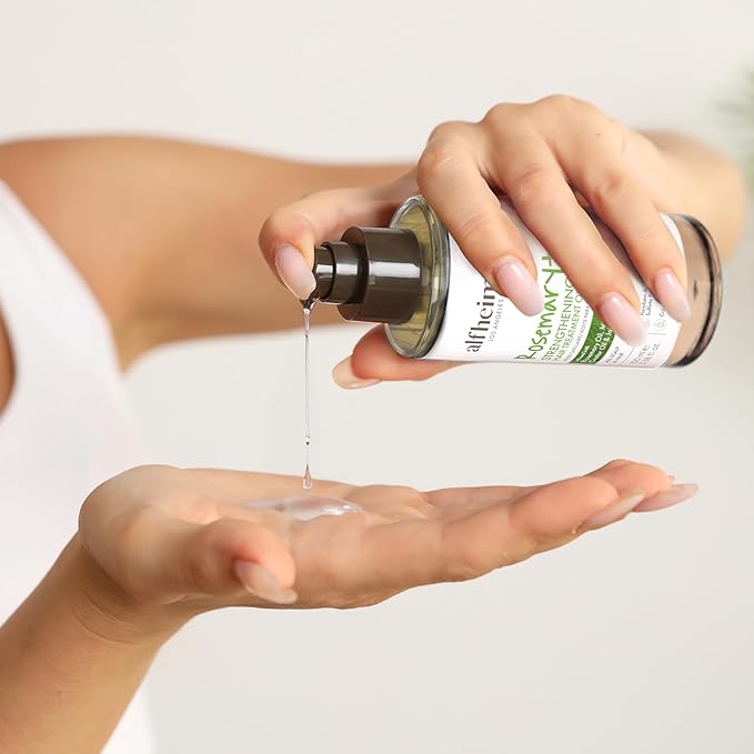 ALFHEIM Rosemary+ Pre-Wash Scalp Oil – Purifying Hair Oil – Hair Treatment and Scalp Clarifying Oil Made with Rosemary Extract – Lightweight Smoothing & Balancing Treatment – Silicone Free – 3.38 oz