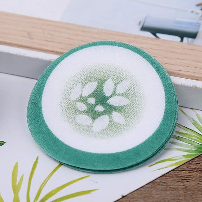 100pcs Under Eye Pads Disposable Cucumber Print Non-Woven Eye Patches Eyelash Pad DIY Eye Care Tool for Home Travel and Salon