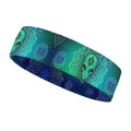 Cool Alien And Triangle in Lotus Art Sweatbands Sports Headband for Men & Women Hairband for Running, Cycling, Yoga, Spa