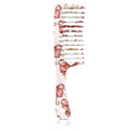 Wide Tooth Comb,Effortless Tangle Removal for Curly, Wet, Long Hair Wet,Cute Aesthetic Design for Women Men and Girls (Pink-08)
