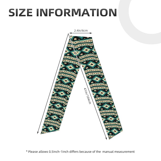 Boys Girls Tribal Navajo Aztec Geometric Ethnic Pattern Sports Sweatband Multi Style Beauty Skinny Hair Band Headdress for Yoga Travel Spa