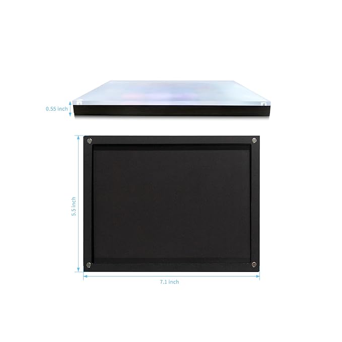 Acrylic empty magnetic palette with magnet clear lip ，with 30Pcs Adhesive Metal Stickers for Eyeshadow Powder Lipstick foundation