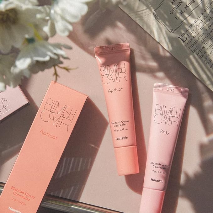 Hanskin Apricot Blemish Cover, Dark Circle Cover, Full Coverage Color Correcting Concealer [Apricot/12g]