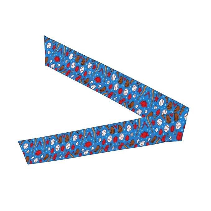 Men Women Novelty Sports Sweat Bands Hair Accessories for Sports Workout Shower, Elastic Multi Style Baseball Sports Hair Band Headdress