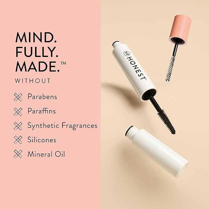 Honest Beauty 2-in-1 Extreme Length Clean Mascara + Lash Primer | Lengthening + Volumizing | EWG Verified + Cruelty Free | Black, .27 fl oz