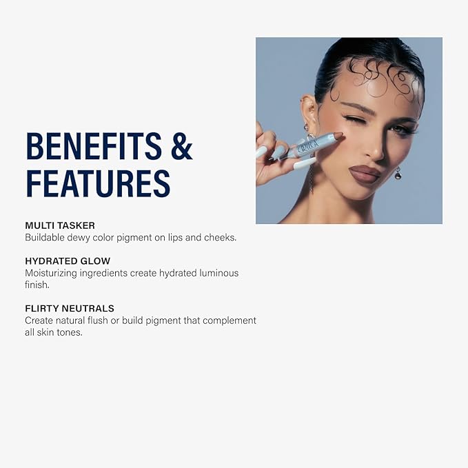 Ortega Beauty Agave Glow Color Stick By Etienne Lightweight, Buildable Makeup Color Stick for Cheeks and Lips, Subtle Sheen Finish - Multi Stick Moisturizes and Creates Flush and Full Face