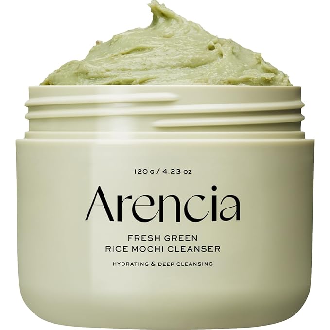 Korean Rice Mochi Face Cleanser - Face Mask, Foaming Cleanser, Gentle Scrub All in One - Deep Cleansing, Moisturizing, Pore Minimizing, Removing Blackhead- with Rice Water & Green Tea, Mugwort