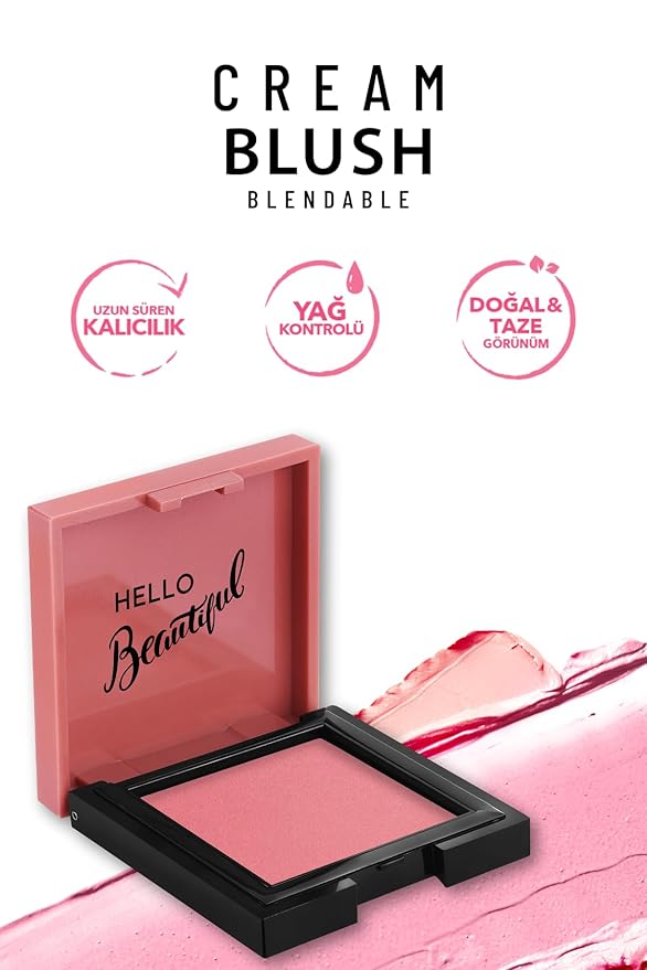 Pastel Cream Blush 41 | Pink | Fresh | Healthy & Natural Look | Ligh Weighted Formula | Sebum Control Richly Pigmented | Easily Blendable | Long Lasting | Semi Matte | 0.18 oz.