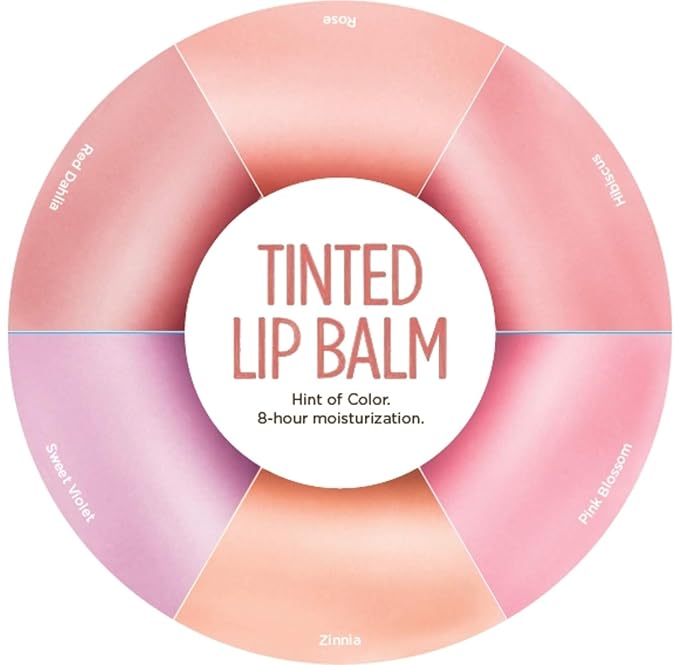 Burt's Bees 100% Natural Tinted Lip Balm, Sweet Violet with Shea Butter & Botanical Waxes - 1 Tube