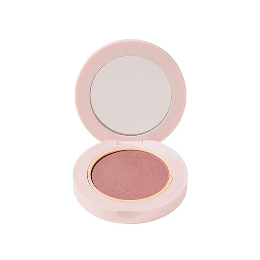 Wander Beauty Hydrating Powder Blush - Lightweight, Rose Blush Makeup with a Blurring, Satin Finish - Buildable Formula with Hyaluronic Acid, Squalane & Aloe Leaf Extract - Are We Bare Yet - 0.18 oz