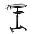 POARMEEY Stainless Steel Tattoo Tray with Wheels Trolley Adjustable Height Tattoo Workstation Rolling Tray for Studio Salon & Spa