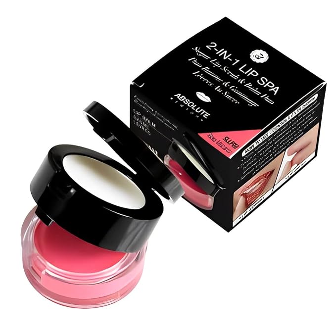 Absolute New York 2 in 1 Lip Spa Sugar Lip Scrub and Balm Duo, Rose Macaron
