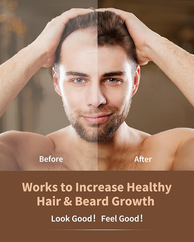 Hair Care Essential Set - Scalp Massager Oil Applicator, Natural Rosemary Oil Moroccan Argan Blend Serum for Hair Growth, Nourishing Scalp, Christmas Birthday Gifts for Women Men Mom Dad