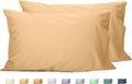 Sunflower Queen Pillowcases Set of 2, 100% Cotton Queen Size Pillow Cases 2, 20×30 inches Desert Mist, Soft and Breathable