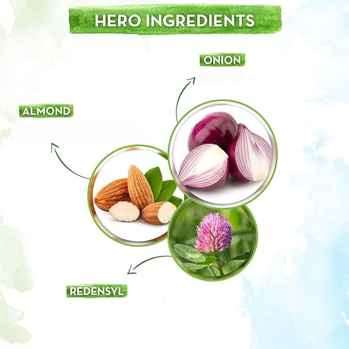 Mamaearth Onion Hair Oil | Natural & Organic Anti Hair Loss & Hair Fall Control Oil with Redensyl | for Color Treated & All Hair Types | 8.45 Fl Oz (250ml)