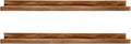 AZSKY Rustic Wood Floating Shelves for Nursery Books Long Wall Bookshelf Photo Picture Ledge Shelf with Lip Wall Shelf for Kids Bedroom Bathroom Living Room Office Frames 36 Inches Set of 2
