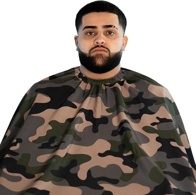 Barber Strong The Barber Cape Haircut Cover for Men, Hair Repelling and Static-Reducing Material, Water Resistant Fabric