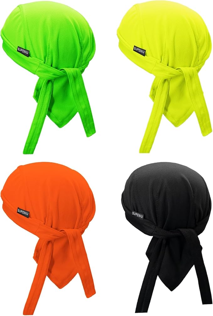 Doo Rags Beanie Hats Skull Caps Dew Rag Bandana Helmet Liner Motorcycle Cycling Cap Do Rag Headwrap for Men and Women