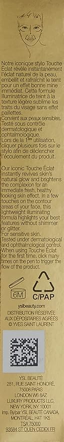 Yves Saint Laurent Radiant Touch, No. 2.5 Luminous Vanilla, 0.1 Ounce