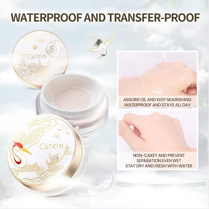 CATKIN Dreamworld Air Makeup Loose Powder Setting Finishing Powder Oil Control shimmer (C02)
