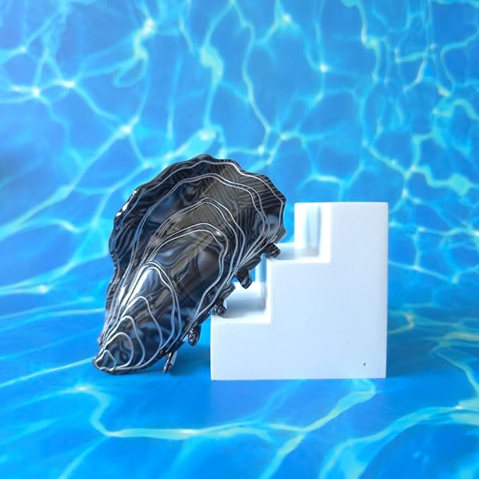 Oyster Claw Clip,Acetate Hair Clips,Small Oyster Hair Clips for Women