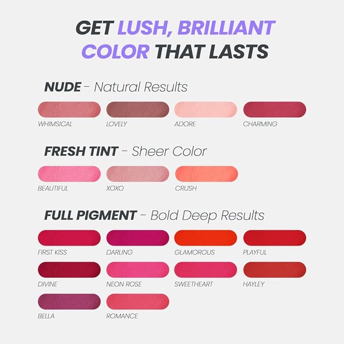 Wonderskin Wonder Blading Lip Stain Peel Off and Reveal Kit - Long Lasting, Waterproof Pink Lip Tint, Transfer Proof Natural Lip Stain Kit (Crush)