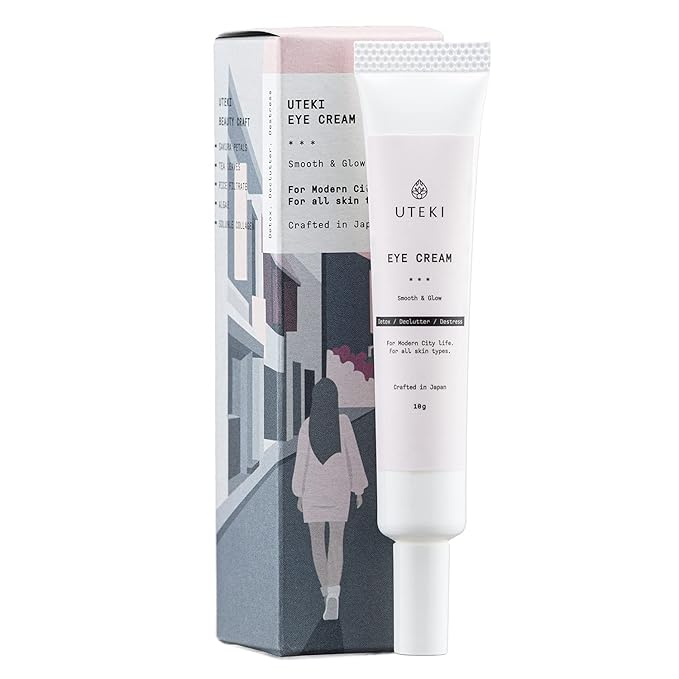 Japanese Anti Aging Firming Eye Cream - Anti Wrinkles & Puffiness - Minimize Bags Under Eyes Fine Lines & Dark Circles - Hydrating and Brightening with Collagen & Arginine (0.35 Fl Oz -10 g)