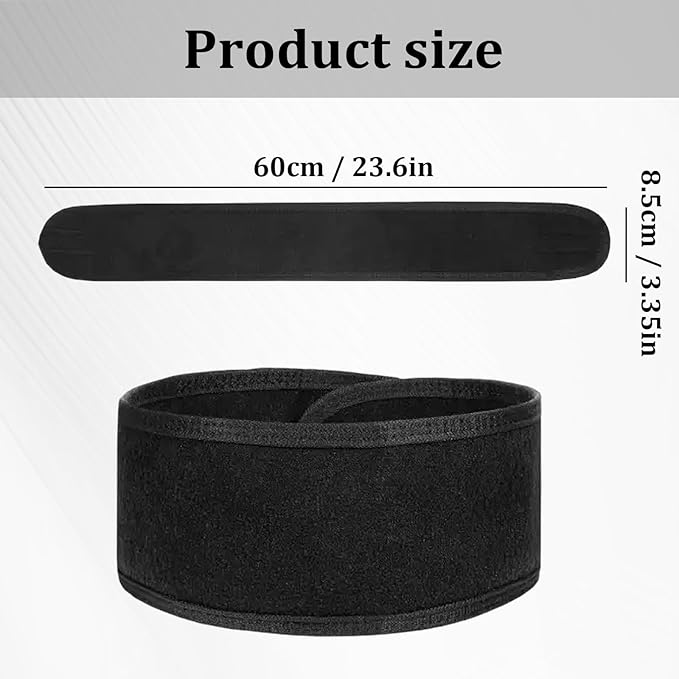 4 Pack Adjustable Makeup Headbands – Non-Slip Spa & Facial Hair Wrap, Washable Headband for Shower, Yoga, Gym, Salon & Home Use (Fits All), HZFD-CD