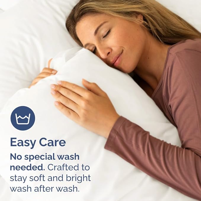 King Pillow Cases Set of 6 - Ultra Soft Hotel Quality Pillowcase Covers - Comfy, Cozy & Wrinkle Free - Shrink, Stain & Fade Resistant - Machine Washable Pillow Protectors - 6 Piece Set - Antique White