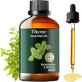 Pure Thyme Essential Oil for Outdoor Shield, Patio & Garden Protection, Natural Barrier Spray for Unwanted Distractions, Reed Diffuser, Aromatherapy, Hair, Skin,Massage, Soap,Candle Making 3.38 Fl Oz