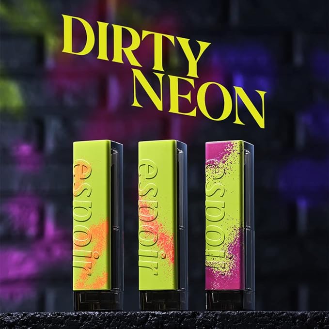 ESPOIR Dirty Neon vegan shine lipstick #Lip Care Balm(4.5g) | Wearable Shine Neon with Bright Acid Color Lip Stick | a Moist and Soft, Long Lasting Lipstick | Korean Makeup