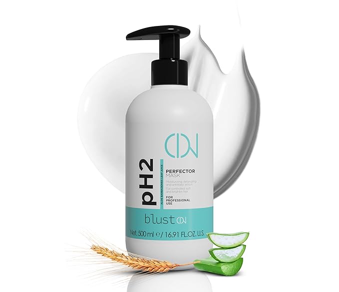 PH2 Perfect Mask – Acidic pH2 Professional Hair Mask for Bleached, Damaged & Color-Treated Hair – Essential Post-Bleach Cuticle-Sealing Treatment for Shine & Smoothness – 500 ml / 16.7 oz