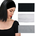 Headbands for Women 3 Pcs Wide Cotton Headband Non-slip Stretchy Elastic Head Wrap Holder Hair Accessories