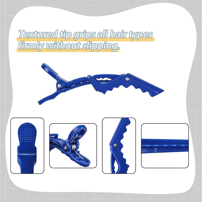 10 Pcs Alligator Hair Clips Styling Sectioning Clips Professional Salon-Grade Hair Clips for Hair Styling, Coloring, Cutting (Mixed color)