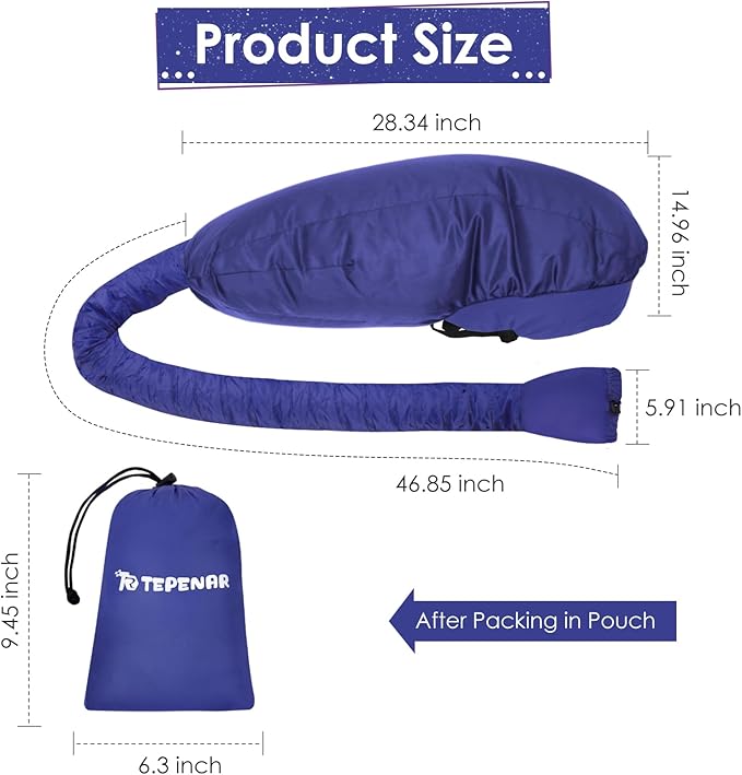 Hair Dryer Bonnet Attachment: Upgraded Extra Large Hooded Dryer Adjustable Hair Dryer Caps - Easy to Use for Natural Curly Textured Hair Care Styling Fast Drying - Dark Blue