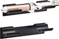 2 PCS Wall Mount Curling Iron Holder and Hair Tool Organizer with Adhesive, Multifunctional Hot Flat Iron and Hair Straightener Holder Storage Stand for Vanity, Cabinet and Wall, Black