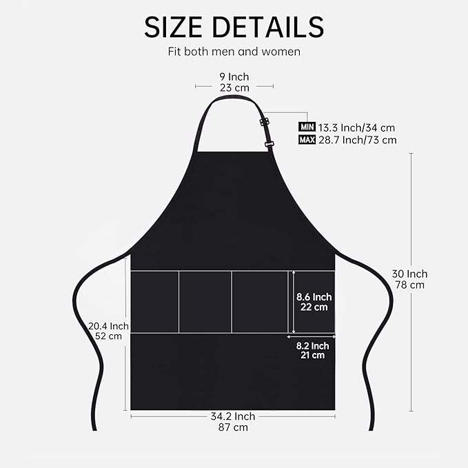 PERFEHAIR Waterproof Hair Dyeing Apron with Pockets for Men & Women - Salon Hairdresser and Barber Protective Apron with PU Coating - Ideal for Haircuts, Styling, Coloring